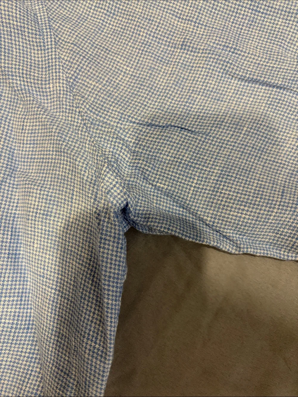JCrew Light Blue Linen Button-Down Shirt